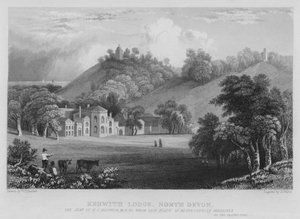 Kenwith Lodge, North Devon (gravering) av William Henry Bartlett