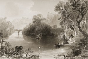 Killarney, Old Weir Bridge, County Killarney, Irland, fra 