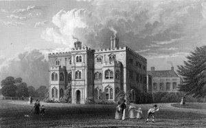 Marks Hall, Coggeshall, Essex, gravert av John Carr Armytage, 1833