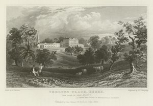Terling Place, Essex, sete for general Strutt av William Henry Bartlett