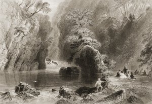 The Dargle River, County Wicklow, fra 