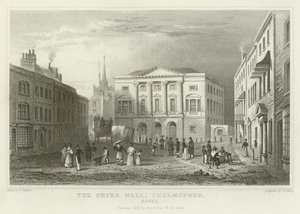 The Shire Hall, Chelmsford, Essex av William Henry Bartlett