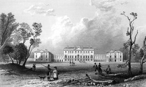 Thorndon Hall, Essex, gravert av Henry Adland, 1832 av William Henry Bartlett