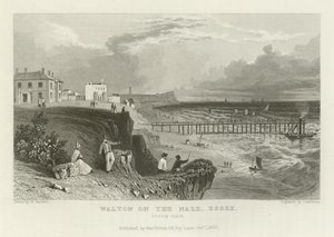 Walton on the Naze, Essex, South View av William Henry Bartlett