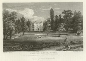 Writtle Lodge, Essex, setet til Vicesimus Knox, Esquire av William Henry Bartlett