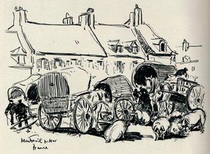 Montreuil-Sur-Mer, Frankrike, c1907.