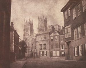 A Scene in York: York Minster fra Lop Lane av William Henry Fox Talbot
