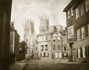 West Front, York Minster, fra Lendall Street, 1845 av William Henry Fox Talbot