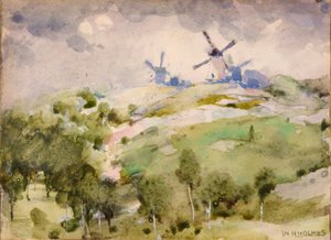 Vindmøller, nd av William Henry Holmes