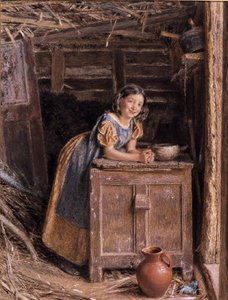 En rustikk skjønnhet av William Henry Hunt