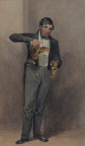 Butler, ca. 1827 (akvarell på papir) av William Henry Hunt