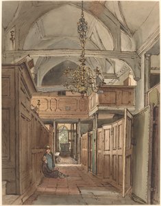 Interiøret i Bushey Church av William Henry Hunt