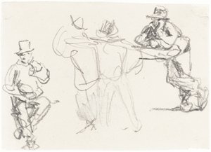 Studier av en mannsfigur av William Henry Hunt
