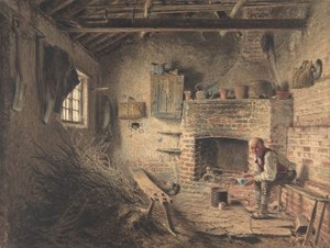 Vedhoggerens frokost Kvistsamlerens måltid, ca. 1832-34. av William Henry Hunt