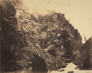 Canyon of the Rio las Animas, ca. 1882-1886. av William Henry Jackson