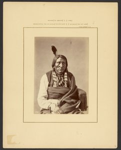 [Angrep på Hauk - (Brulé Dakota)] av William Henry Jackson