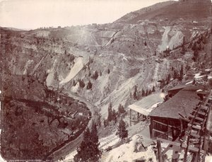Gilman og Eagle River Canyon, ca. 1880-90 av William Henry Jackson