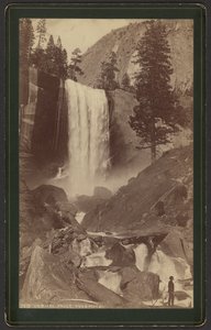 Vernalfallene. Yosemite. av William Henry Jackson