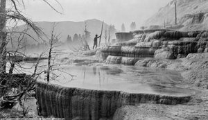 Yellowstone nasjonalpark Mammoth Hot Springs, ca. 1872