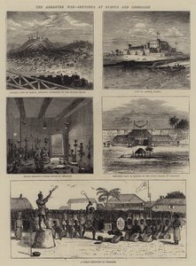 Ashantee-krigen, skisser ved Elmina og Coomassie