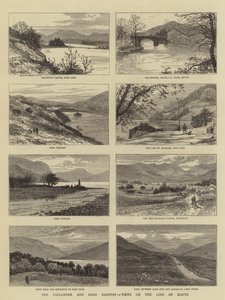 Callander og Oban Railway, utsikt over ruten av William Henry James Boot