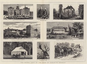 Det nylige besøket av hertugen av Albany i Tyskland