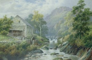 Old Disused Mill, Dolgelly (par 77867) av William Henry Mander