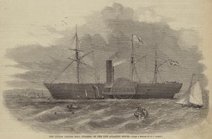 Det indiske imperiet, Mail Steamer på den nye Atlanterhavsruten av William Henry Prior