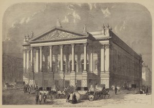 Det nye kongelige italienske operahuset, Covent Garden, Edmund Barry, arkitekt