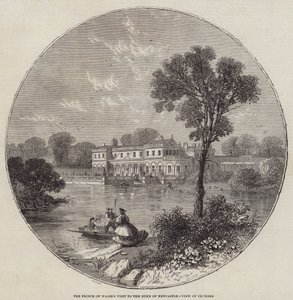 Prinsen av Wales besøk til hertugen av Newcastle, View of Clumber
