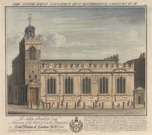 The Southwest Prospect of St. Katherine Cree-kirken av William Henry Toms