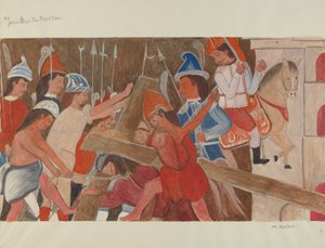 Station of the Cross No. 3: Jesus Falls the First Time, ca. 1936.