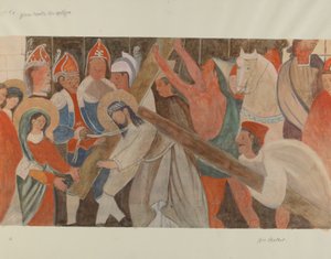 Korsstasjon nr. 4: Jesus møter sin mor, ca. 1936.
