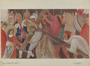 Korsstasjon nr. 4: Jesus møter sin mor, ca. 1936.