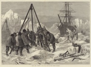 Arctic Life, skjærer en vei ut av isen fra Winter Quarters