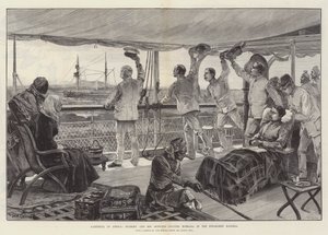 Farvel til Afrika, Stanley og hans offiserer forlater Mombasa i Steam-Ship Katoria