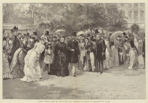 Garden Party gitt av prinsen og prinsessen av Wales i Marlborough House