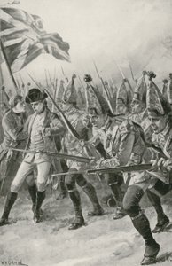 General Wolfe er dødelig såret mens han leder anklagen på Abrahams sletter