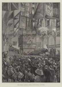 Lord Salisbury taler til et møte i Guildhall, Londonderry