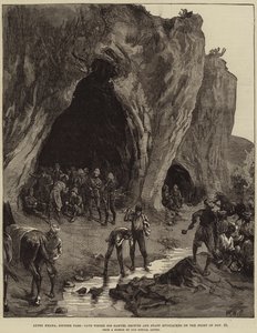 Lundi Khana, Khyber Pass, Cave hvor Sir Samuel Browne og Staff bivuakk natt til 23. november