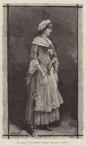 Fru Langtry, på Haymarket Theatre, i She Stoops to Conquer