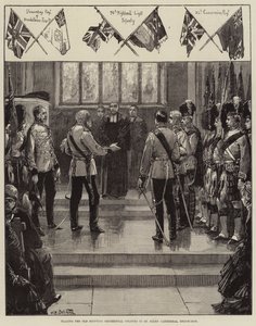 Plassering av de gamle skotske regimentfargene i St Giles