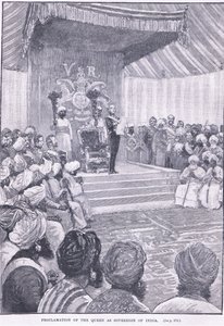 Proklamasjon av dronningen som suveren over India 1858 e.Kr