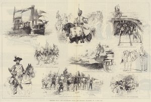 Skisser fra The Illustrated Naval and Military Magazine, nr. 1, juli 1884