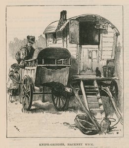 Skisser av sigøynerlivet; Knivsliper, Hackney Wick