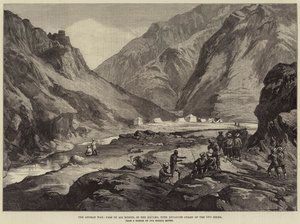 Den afghanske krigen, Pass of Ali Musjid, i Khyber, med Advanced Guard of the 14th Sikhs