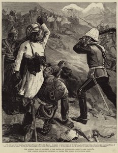 Den afghanske krigen, en hendelse i slaget ved Futtehabad, 2. april