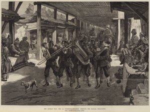 Den afghanske krigen, de fjerde gurkhene som marsjerer gjennom basaren, Jellalabad