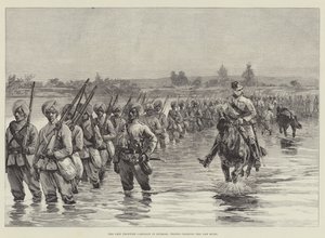 Chin Frontier-kampanjen i Burmah, tropper krysser Yaw-elven