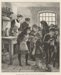 The Colliery Strikes, Distress in a Colliery Village, distribuerer suppe